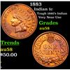 Image 1 : 1883 Indian Cent 1c Grades Choice AU/BU Slider