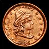 Image 2 : 1863 Turban Liberty Civil War Token 1c Grades Select Unc RB