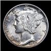 Image 2 : 1942-d Mercury Dime 10c Grades Choice Unc