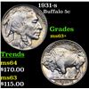 Image 1 : 1931-s Buffalo Nickel 5c Grades Select+ Unc