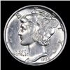 Image 2 : 1936-p Mercury Dime 10c Grades Select Unc