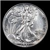 Image 2 : 1941-p Walking Liberty Half Dollar 50c Grades Select Unc