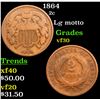 Image 1 : 1864 Two Cent Piece 2c Grades vf++