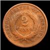 Image 3 : 1864 Two Cent Piece 2c Grades vf++