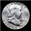 Image 2 : 1962-d Franklin Half Dollar 50c Grades BU+