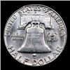 Image 3 : 1962-d Franklin Half Dollar 50c Grades BU+