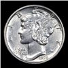 Image 2 : 1928-p Mercury Dime 10c Grades Select Unc