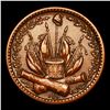 Image 3 : 1863 Indian Civil War Token 1c Grades Choice AU/BU Slider+