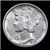Image 2 : 1929-d Mercury Dime 10c Grades Select Unc