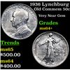 Image 1 : 1936 Lynchburg Old Commem Half Dollar 50c Grades Choice+ Unc