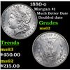 Image 1 : 1880-o Morgan Dollar $1 Grades Select Unc