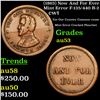 Image 1 : 1863 Now And For Ever Mint Error F-135/440 R-2 Civil War Token 1c Grades Select AU