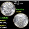 Image 1 : 1887-p Morgan Dollar $1 Grades Select+ Unc