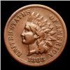 Image 2 : 1868 Indian Cent 1c Grades vf++