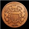 Image 2 : 1864 Two Cent Piece 2c Grades vf++