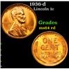 Image 1 : 1936-d Lincoln Cent 1c Grades Choice Unc RD