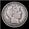Image 2 : 1907-o Barber Half Dollars 50c Grades f+