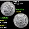 Image 1 : 1921-d Morgan Dollar $1 Grades Select Unc
