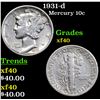 Image 1 : 1931-d Mercury Dime 10c Grades xf