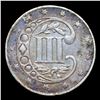 Image 3 : 1861 Three Cent Silver 3cs Grades Select Unc