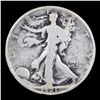 Image 2 : 1921-p Walking Liberty Half Dollar 50c Grades g+