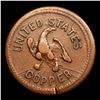 Image 3 : (1863) US Copper Civil War Token 1c Grades vf details
