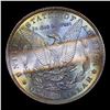 Image 3 : 1887-p Rainbow Toned Morgan Dollar $1 Grades Choice Unc