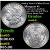 Image 1 : 1886-p Vam 1A Mint Error Morgan Dollar $1 Grades Choice+ Unc