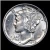Image 2 : 1945-p Mercury Dime 10c Grades Select Unc