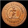 Image 2 : (1863) Knickerbocker Currency Civil War Token 1c Grades Select Unc BN