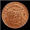 Image 3 : (1863) US Copper F-202/434 Civil War Token 1c Grades Choice+ Unc BN