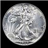 Image 2 : 1942-p Walking Liberty Half Dollar 50c Grades Select+ Unc