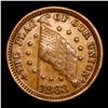 Image 2 : 1863 Spoot Mint Error F-209/414 Civil War Token 1c Grades vf++