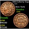 Image 1 : 1863 Liberty Cap Civil War Token 1c Grades vf++