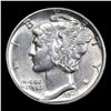 Image 2 : 1941-d Mercury Dime 10c Grades Select+ Unc