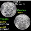 Image 1 : 1898-o Morgan Dollar $1 Grades GEM+ Unc