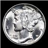 Image 2 : 1936-p Mercury Dime 10c Grades GEM+ FSB