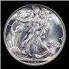 Image 2 : 1945-p Walking Liberty Half Dollar 50c Grades Choice Unc