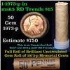 Image 1 : Uncirculated Shotgun Lincoln 1c roll, 1973-p 50 pcs Brandt Wrapper