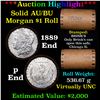 Image 1 : AU/BU Slider Brinks Shotgun Morgan $1 Roll 1889 & P Ends Virtually UNC