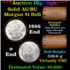 Image 1 : AU/BU Slider Brinks Shotgun Morgan $1 Roll 1886 & O Ends Virtually UNC