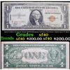 Image 1 : 1935A $1 Silver Certificate Hawaii WWII Emergency Currency Cool Serial # 366333 Rare PC Block Grades