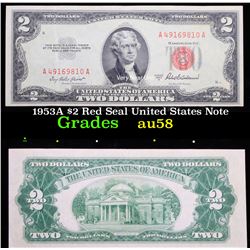1953A $2 Red Seal United States Note Grades Choice AU/BU Slider