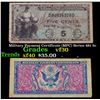 Image 1 : Military Payment Certificate (MPC) Series 481 5c Grades vf++
