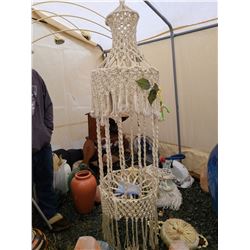 Macrame hanging baskets. Cat A