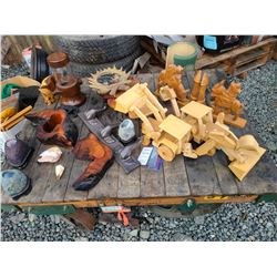 Carved wood items Cat A