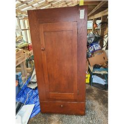 Antique wood wardrobe Cat C