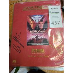 Signed Star Trek The Final Frontier Original Movie Script