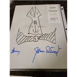 Drawing by James Stewart Cat A