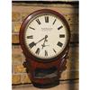 Image 1 : Mahogany drop dial wall clock #1222644